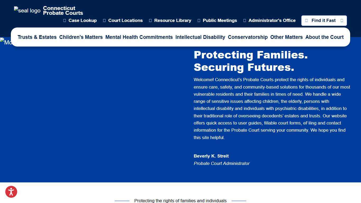 Homepage Connecticut Probate Courts